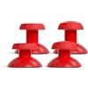 SCUF VALOR PRO Kit Thumbstick Sostituzione - Rosso | 1 Corto Concavo, 1 Corto Bombato, 1 Lungo Concavo, 1 Lungo Bombato, Facile da Sostituire, Resistente
