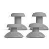 SCUF VALOR PRO Kit Thumbstick Sostituzione - Grigio Chiaro | 1 Corto Concavo, 1 Corto Bombato, 1 Lungo Concavo, 1 Lungo Bombato, Facile da Sostituire, Resistente