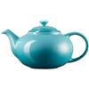 Le Creuset Teiera Classic in Gres Vetrificato, 1.3 litri, per 3 e 4 Tazze, Blu (Caribe), 70702131700000