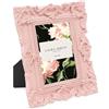 Laura Ashley Cornice portafoto in resina con cavalletto, 5 x 7,6 cm, ornata a mano, per tavolo e parete, design floreale decorativo, decorazione per la casa, galleria fotografica, arte e altro (5 x