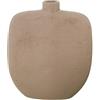 DRW Vaso da Tavolo a Forma di Bottiglia in Ceramica, Marrone Ruvido, 32 x 30 x 14 cm