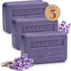 La Maison du Savon de Marseille La Maison du Savon - Sapone alla lavanda arricchito con burro di karité | 97% di ingredienti naturali, produzione tradizionale francese in Provenza, triplo laminato per una consistenza cremosa