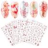 JMEOWIO Natale Adesivi Unghie Nail Art 9 Fogli Stickers Autoadesivi Decorazioni Nail Art Disegni