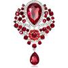 FCZIVA Vintage Brooch Queen Ladies Birthday Gift Cameo Women's Brooches Dress Lapel Pins Rhinestone Pendant Jewelry Wedding Anniversary Valentines Day Friend Families Christmas Elegant Present