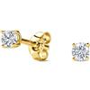 Miore 0.60CT Orecchini Donna e Uomo,Argento con Moissanite, Orecchini in Argento - Placcato Oro 18ct per Lobi e Piercing, Gioielli in Argento Sterling 925 Ipoallergenici, Custodia Gioielli Inclusa