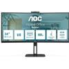 Aoc MONITOR AOC LED 34" Wide CURVED CU34V5CW/BK VA 3440x1440 4ms 300cd/mq 20.000.000