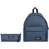 Eastpak Set 2 zaini + 2 astucci Eastpak Padded Pak'r® e Benchmark Single Bouncing Blue