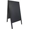 Securit Lavagna da terra a gesso liquido Securit® Sandwich in legno 70x120 cm nero - SBS