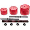 ROVERA Set Asta Bilanciere Manubri Dischi Pesistica 37 Kg