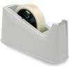 G4GADGET Dispenser per nastro resistente, base in gomma antiscivolo, lama di taglio affilata di alta qualità, distributore di adesivo da scrivania, taglio uniforme, erogazione con una sola mano, colore bianco