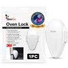 BeeGo Forno Sicurezza Bambino Lock, Proteggere Neonati E Bambini, Facile Da Installare (1 x Blocca) - Bianco