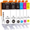 Kamo Cartucce Kamo 580 581 XXL, compatibili con Canon PGI-580 CLI-581 (confezione da 6)