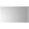 vidaXL Specchio da bagno LED vidaXL, vetro trasparente, 90 x 50 cm, vetro temperato