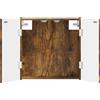 vidaXL Armadietto per bersaglio da freccette, modello DELFT, impiallacciatura effetto legno noce, 52,5 x 10,5 x 53,5 cm
