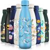 HoneyHolly Borraccia Termica, Senza BPA, Borraccia Bambini, 500ML Acciaio Inossidabile 18/8, Bottiglia Termica A Prova di Perdite, Borraccia Acciaio Inox per Scuola, Ufficio e Attività All'aperto