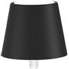 Zafferano, Lampada Poldina Stopper, Lampada per Bottiglia Ricaricabile e Senza Fili con Controllo Touch, Adatta per Salotto ed Esterni, Dimmer, 2200-3000 K, Altezza 11 cm, Colore Nero