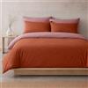 Sono a casa Set Copripiumino Matrimoniale Microfibra Federe e Sacco, Rosso | 1 Lenzuolo a Sacco di 250 x 200 cm e 2 Federe di 50 x 80 cm, Tinta Unita Double di Alta Qualità, Resistente, No Stiro
