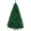 Yaheetech Albero di Natale Artificiale 183cm 1000 Rami Incernierati Verde | Rami Folti Effetto Realistico in PVC Ignifugo, Supporto in Metallo Pieghevole Salvaspazio per Uso Domestica e Commerciale