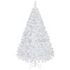 Yaheetech Albero di Natale Artificiale Folto 154cm con Base Metallo Bianco | 398 Rami in PVC Ignifugo Effetto Realistico, Base Pieghevole Salvaspazio, Ideale per Decorazioni Natalizie Casa e Negozio
