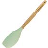 Fackelmann Ocean Spatola da cucina universale, spatola in silicone con anima rigida in acciaio, manico antiscivolo in legno certificato FSC, 31 x 6 cm, verde acqua, 1 pz.