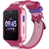 TCL MOVETIME Family Watch 2 - Smartwatch 4G per bambini, GPS, videochiamate, monitoraggio dell'attività fisica, rosa