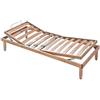 EVERGREENWEB MATERASSI & BEDS Evergreenweb - Rete Singola 85x190 a Doghe in Legno Naturale Faggio Alzata Manuale ALZA Testa e Piedi Pieghevole Ortopedica Base Letto o Materasso con Regolatori Rigidità 4 Gambe Smontabili, Offerta