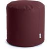 Avalon - Pouf Poggiapiedi CILINDRO Jazz in Ecopelle, Puff Poggiapiedi Divano quadrato, Pouffe Imbottito in Similpelle Elegante e Resistente, Comodo e Impermeabile, Made in Italy(50cm-Bordeaux)