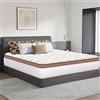 YIDATONG Materasso 140x200 cm, Ibrido Materasso Memory Foam e Molle Insacchettate, Alto 28cm, Anallergico e Antibatterico, Traspirante, Durevole, Ortopedico e Ergonomico 10 Zona Comfort, Certificato Oek-Tex