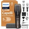 Philips Hair Clipper Serie 9000 - Regolacapelli uomo donna, lame autoaffilanti, 28 impostazioni di lunghezza, incrementi di 1 mm, pettine Trim-n-Flow, autonomia fino a 180 min., 5 accessori, HC9723/15