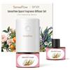 SenseFlow Diffusore di Oli Essenziali SF101 PRO - Ultrasuoni Senza Acqua Profumatore per Ambienti, 100% Vegetale, Aroma 120 Giorni, LED, Ideale per Casa, Hotel e Studio - Black Cedar & Juniper