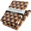 MAKUMORI Premium Tagliere Legno di Testa 40x29x3cm Hevea/Acacia | Tagliere da cucina in hevea e acacia carbonizzata; FSC®; scanalatura per succhi; ampi manici; piedini in gomma antiscivolo