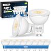 QOJUX Lampadine GU10 Led Bianco Neutro, 5W 800LM Classe C, Equivalente a 80W Lampada Alogena, Angolo Di Emissione 38°, 4000K Lampadina Gu10 A Risparmio Energetico, Non Dimmerabile, 10 Pezzi