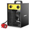 DAHTEC Termoventilatore Industriale 5000 W - Radiatore Elettrico - Basso Consumo - Termostato e Protezione da Surriscaldamento - per Casa, Serra o Il Cantiere