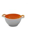 Trebonn DUO - Rinse&Serve - Set composto da Colatoio e Ciotola (Arancione e Bianco, Small)
