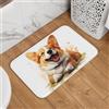 Mexpekil Zerbino Corgi, 40 x 60 cm, antiscivolo, lavabile, tappetino assorbente, tappetino da cucina, decorazione per interni ed esterni