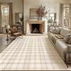 PureCozy Tappeto Salotto 200x300cm Beige Moderno Geometric Tappeti | Lavabile in Lavatrice, Antiscivolo, Camera da Letto, Grande, Soggiorno, Cameretta, Ufficio, Pelo Corto