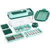 Genius Nicer Dicer Fusion| 10 Parti | Taglia verdure | Affetta verdure | Mandolino | 2.500 ml | Slicer | Dicer | Food Chopper | Nuovo