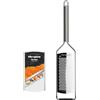 Microplane Professional Series - Grattugia da cucina fine per formaggi a pasta dura, agrumi, aglio, peperoncino, cannella e noce moscata con lame in acciaio inox, made in USA