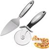 ORAGKE Rotella Tagliapizza Inox, Manico Antiscivolo, Lavabile in Lavastoviglie, Tagliapizza Professionale per Pizza, Torte, Waffle, Nero