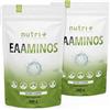 Nutri + EAA Polvere Natural 1 kg ad alto dosaggio - EAA istantaneo neutro senza dolcificanti, additivi e sapore artificiale - Vegan Essential Aminos 1000 g