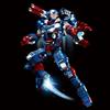 Fondjoy Blocchi Di Costruzione Iron Man MK50 War Mecha MOC Rosso 1568 Pezzi