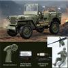 JJRC Voiture Telecomandata JJRC C8815 Jeep Willys 1940 RC Crawler 1:10 4x4 Verde