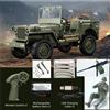 JJRC Voiture Telecomandata JJRC C8815 Jeep Willys 1940 RC Crawler 1:10 4x4 Verde