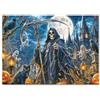 WOODBESTS Puzzle da 1000 pezzi per adulti, motivo pupazzo di Halloween | 67,5 x 67,5 cm, rotondo, impossibile, classico, irregolare puzzle unico per la famiglia e gli amici