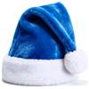 KONVINIT Cappello Natale bambini pompon cucito a mano spesso pile morbido rosso verde blu per bambina bambino inverno