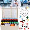 Poweka Modelli Molecolari Kit di Chimica Organica e Inorganica 444 Pezzi con Legami Atomici e Guida All'uso per Insegnanti e Scienziati Set di Atomi Scientifici per L'insegnamento Della Chimica