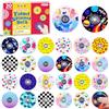 SCIONE 30 Pezzi Mini Fidget Spinner Regalini Fine Festa Compleanno, 15 Motivi Dinosauro Sirena Astronauta, Gadget Compleanno Bambini, Premi Classe, Giochi Sensoriali, 3.8 cm