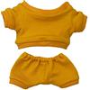 niannyyhouse 20 cm vestiti per bambole in peluche abbigliamento sportivo tute felpe pantaloni bambola vestire (giallo, 20 cm)