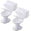 QIZHIQIAMY Toilette per Casa delle Bambole, 2 PCS Accessori Casa Bambole, WC della Casas delle Bamboles, Miniatura Giocattolo Toilette, Bamboles Miniature Accessori, Regali di Compleanno per Bambini (A)