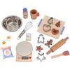 howa Set da pasticceria per bambini,19 pezzi - Accessori in legno 4896 | Set da pasticceria in legno con accessori inclusi: bilancia, ciotola, frusta, stampini e molti altri articoli.